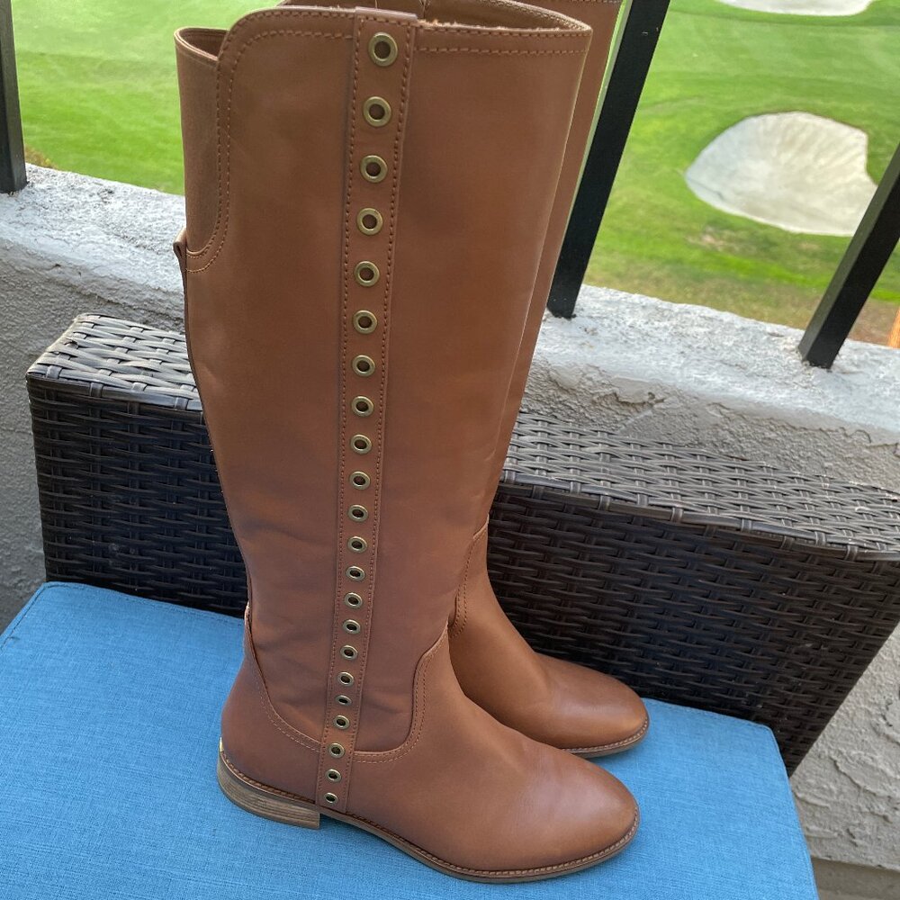 NWOT Micheal Kors ~ Dora Grommet Tall Leather Boot ~ 9.5 ~ - Picture 10 of 15